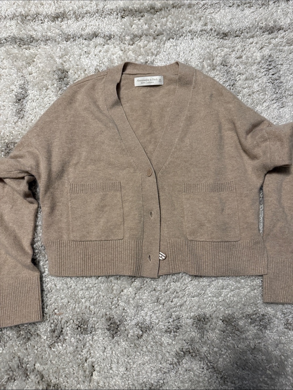 Abercrombie & Fitch 100% Cashmere Relaxed Cardigan